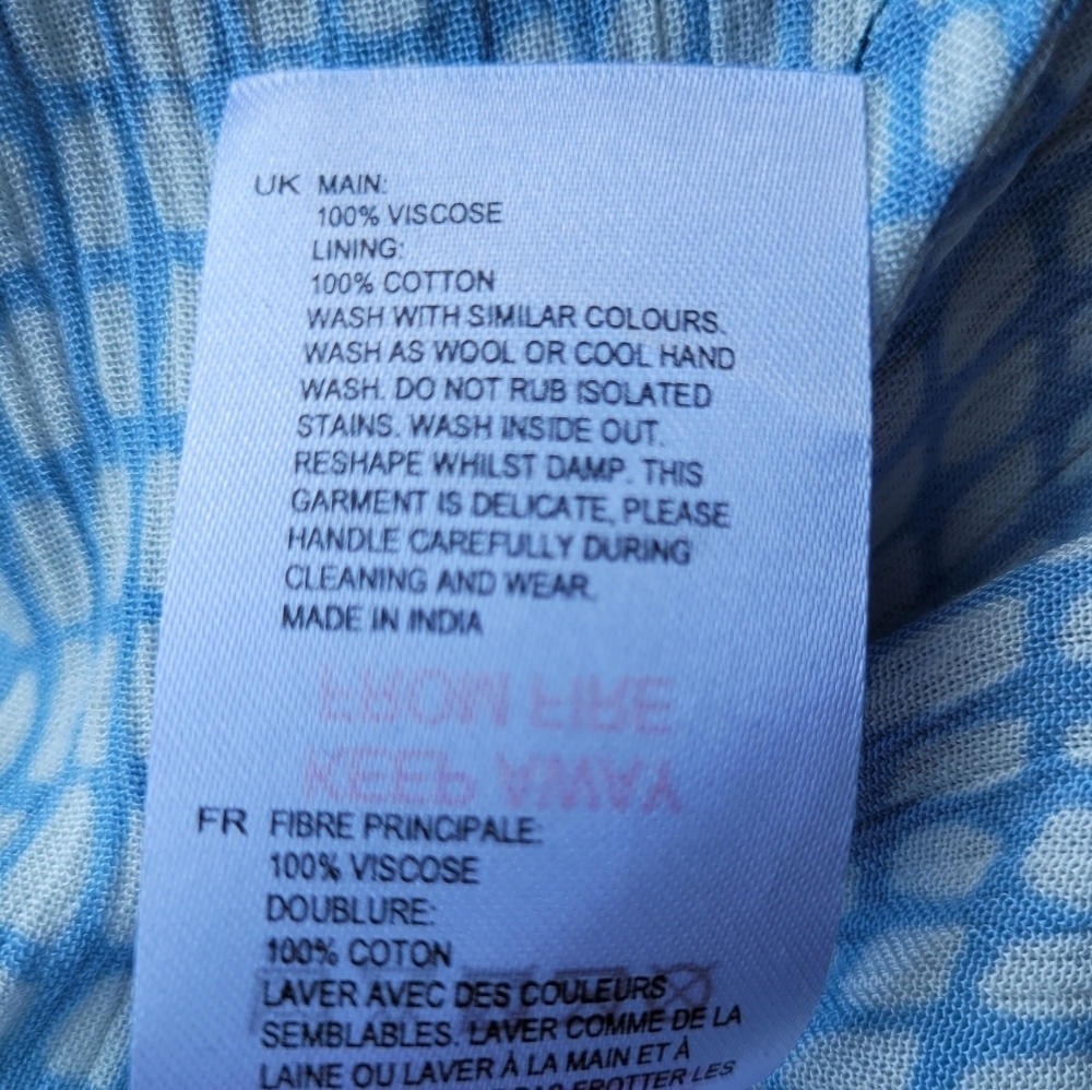 White Stuff Split Print Skirt, VGUC, Size 8 - Picture 9 of 9